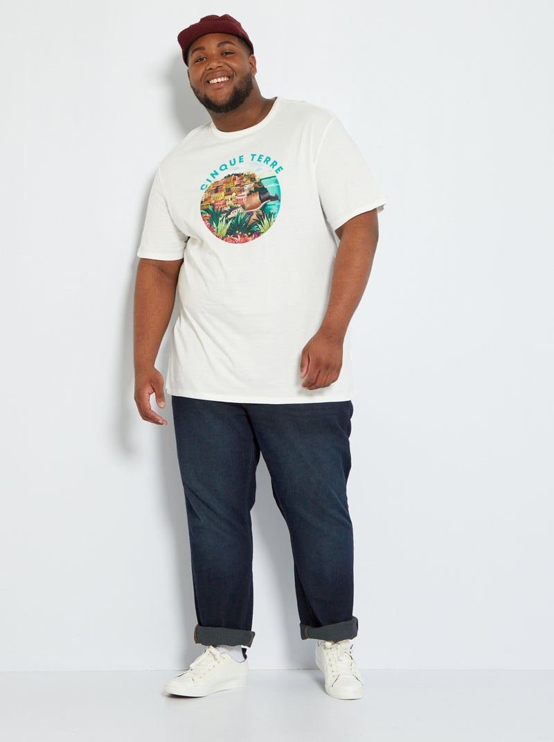 T-shirt unisexe en jersey Blanc - Kiabi