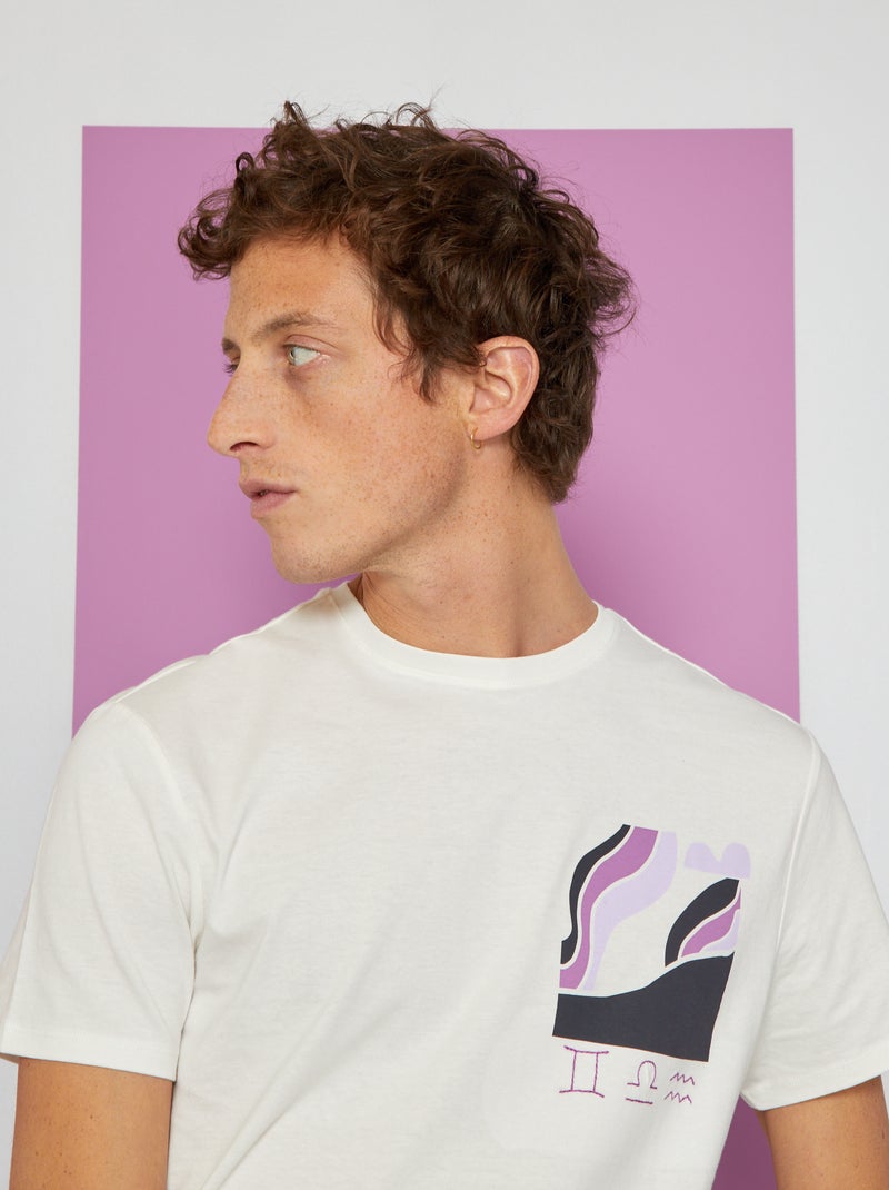 T-shirt unisexe en jersey Blanc - Kiabi