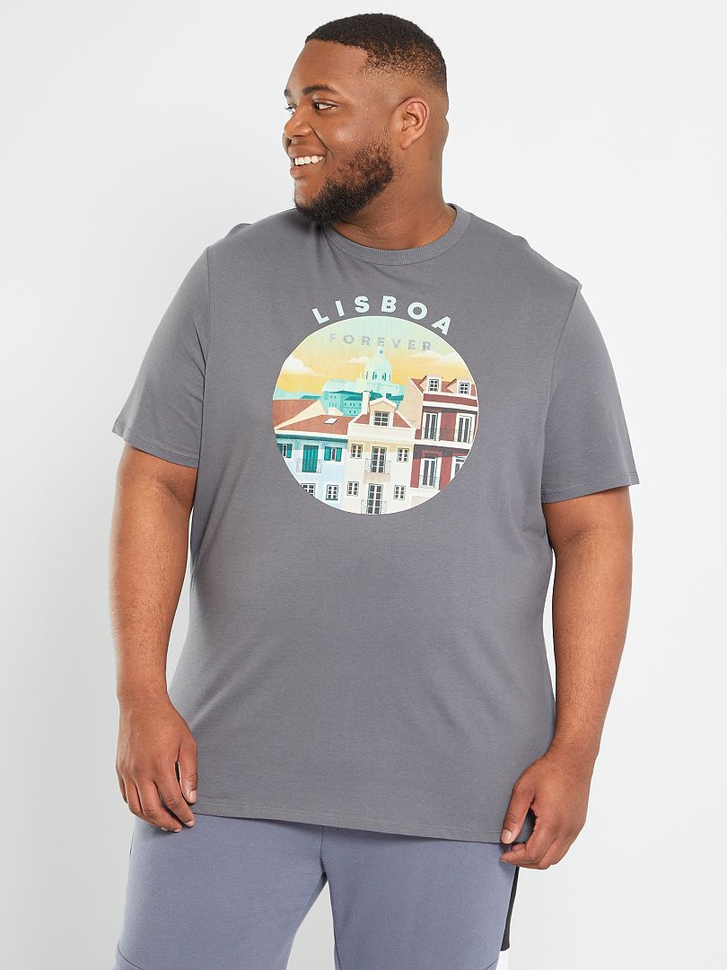 T-shirt unisexe en jersey 'Seville' Gris - Kiabi