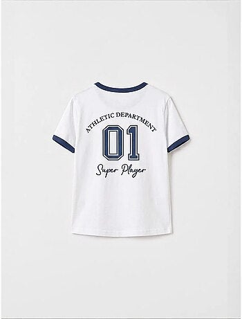 T-shirt unisexe jeune en coton et élasthanne tommy