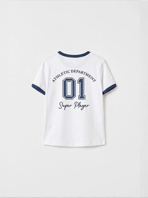 T-shirt unisexe jeune en coton et élasthanne tommy - Kiabi T-shirt unisexe jeune en coton et élasthanne tommy - Kiabi