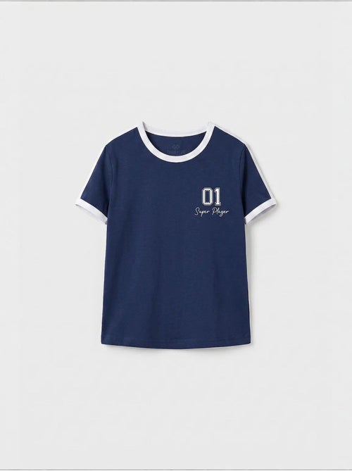T-shirt unisexe jeune en coton et élasthanne tommy - Kiabi T-shirt unisexe jeune en coton et élasthanne tommy - Kiabi