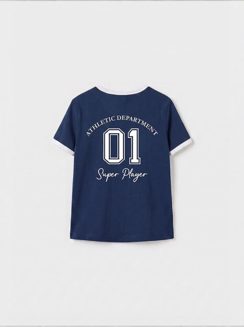 T-shirt unisexe jeune en coton et élasthanne tommy - Kiabi T-shirt unisexe jeune en coton et élasthanne tommy - Kiabi