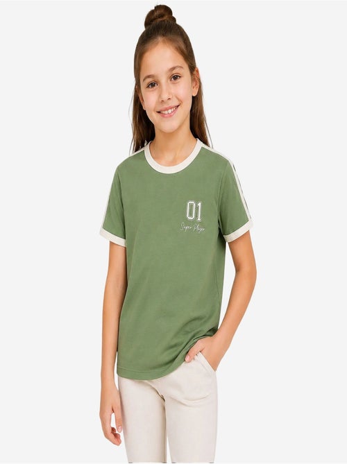 T-shirt unisexe jeune en coton et élasthanne tommy - Kiabi T-shirt unisexe jeune en coton et élasthanne tommy - Kiabi