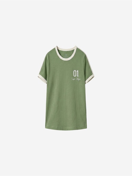 T-shirt unisexe jeune en coton et élasthanne tommy - Kiabi T-shirt unisexe jeune en coton et élasthanne tommy - Kiabi