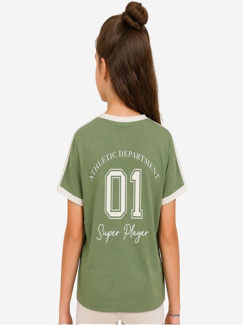 T-shirt unisexe jeune en coton et élasthanne tommy - Kiabi T-shirt unisexe jeune en coton et élasthanne tommy - Kiabi