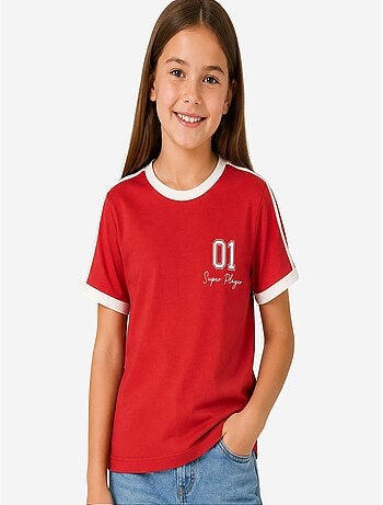 T-shirt unisexe jeune en coton et élasthanne tommy
