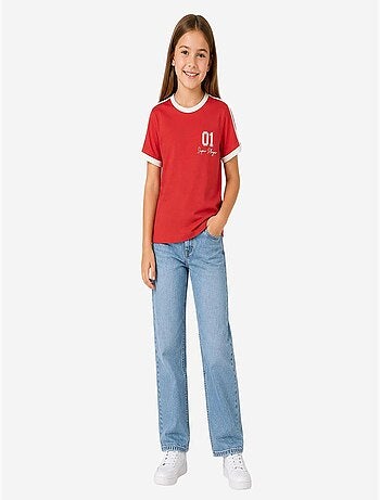 T-shirt unisexe jeune en coton et élasthanne tommy