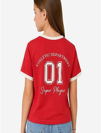 T-shirt unisexe jeune en coton et élasthanne tommy