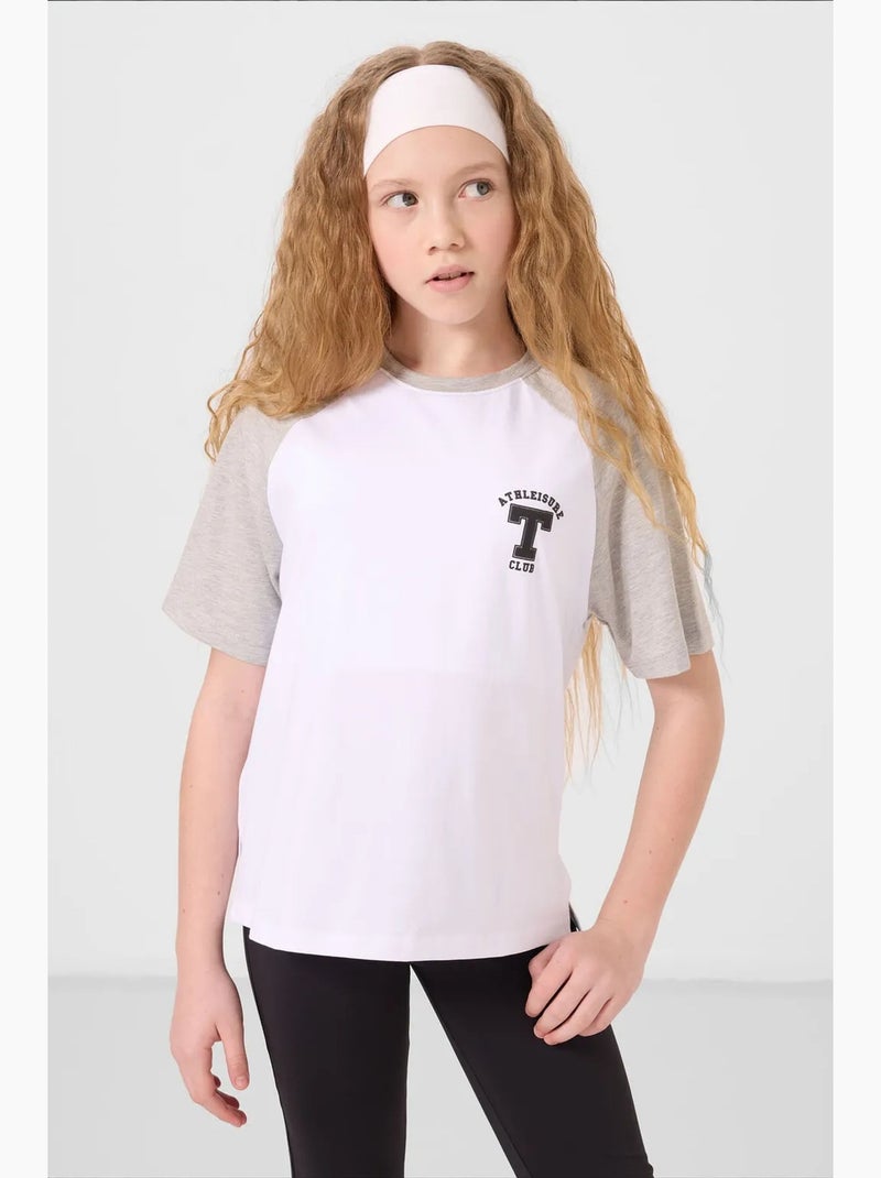 T-shirt unisexe jeunesse en coton et élasthanne tommy Blanc - Kiabi