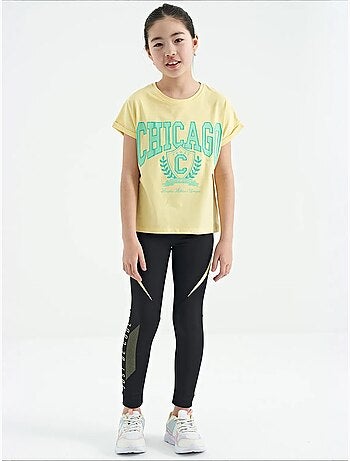 T-shirt unisexe jeunesse en coton et élasthanne tommy