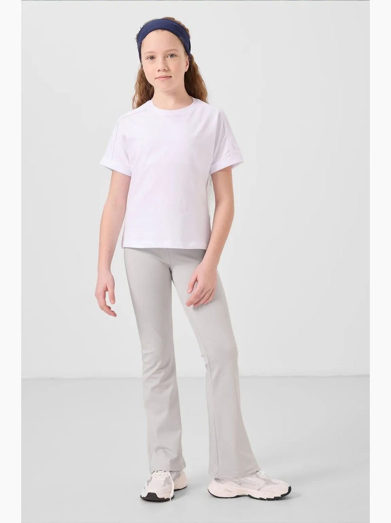 T-shirt unisexe junior en coton et élasthanne tommy Blanc - Kiabi