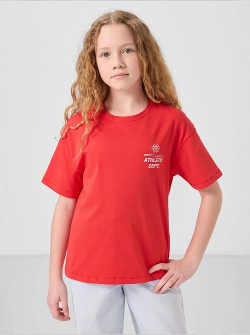 T-shirt unisexe junior en coton et élasthanne tommy - Kiabi T-shirt unisexe junior en coton et élasthanne tommy - Kiabi