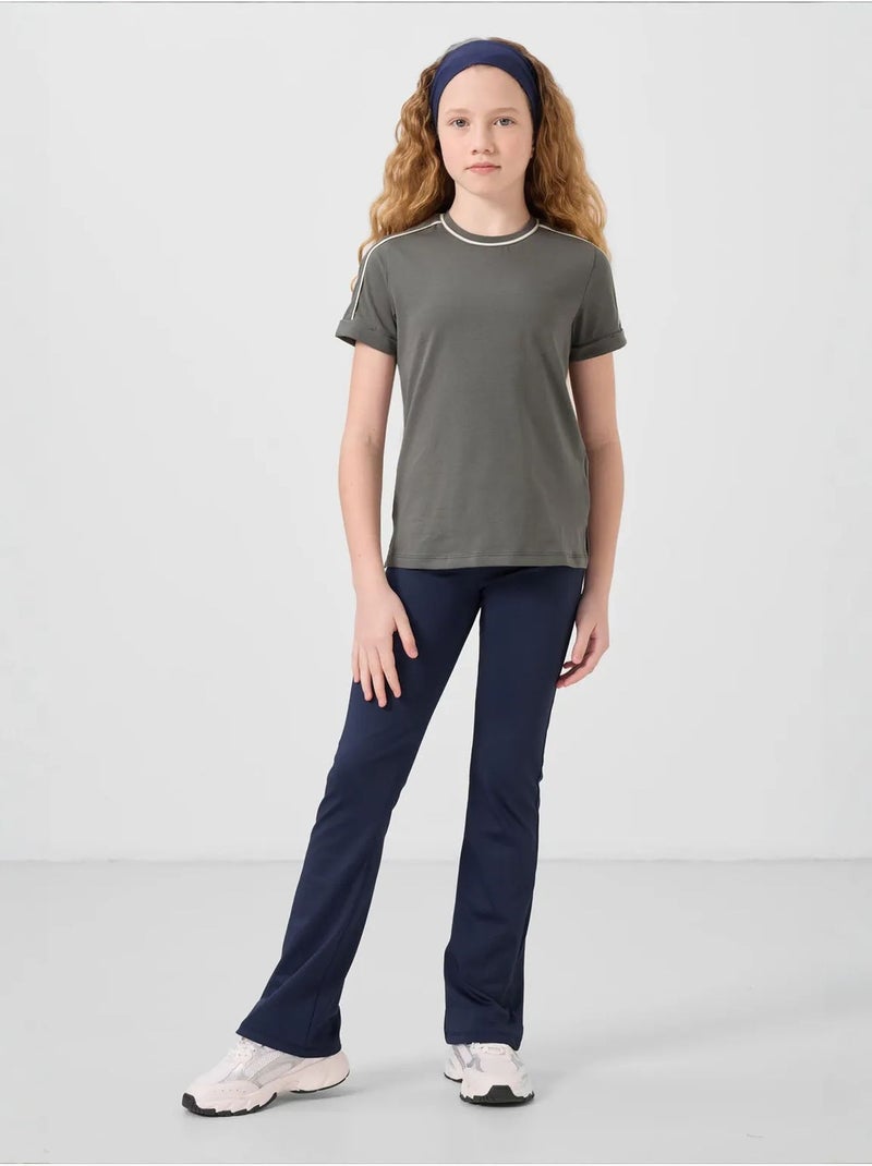T-shirt unisexe junior en coton et élasthanne tommy Vieux rose - Kiabi