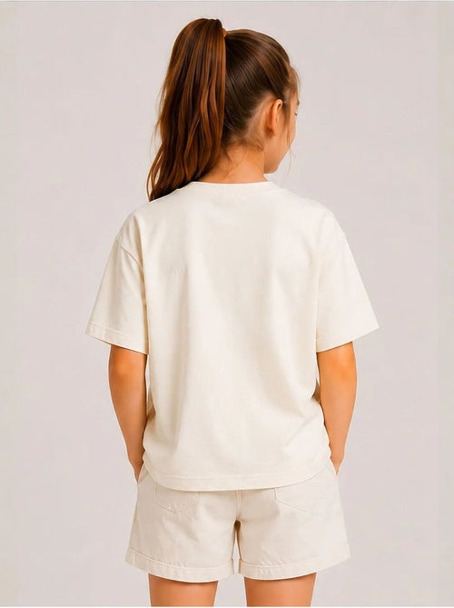 T-shirt unisexe junior en mélange de coton tommy - Kiabi T-shirt unisexe junior en mélange de coton tommy - Kiabi