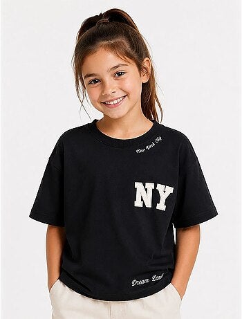T-shirt unisexe junior en mélange de coton tommy