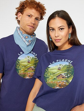 T-shirt unisexe 'La Plagne' en jersey - Kiabi