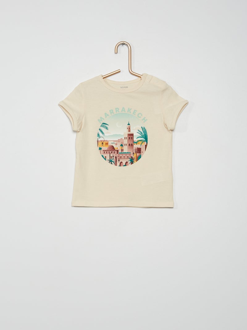 T-shirt unisexe 'Marrakech' beige - Kiabi