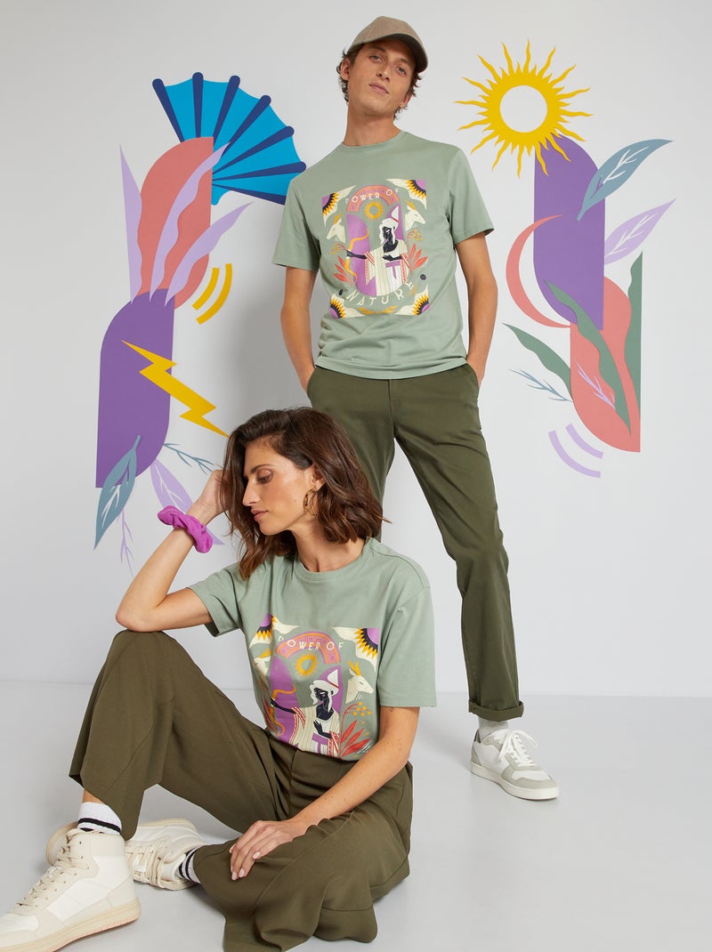 T-shirt unisexe 'mythologie' Vert - Kiabi