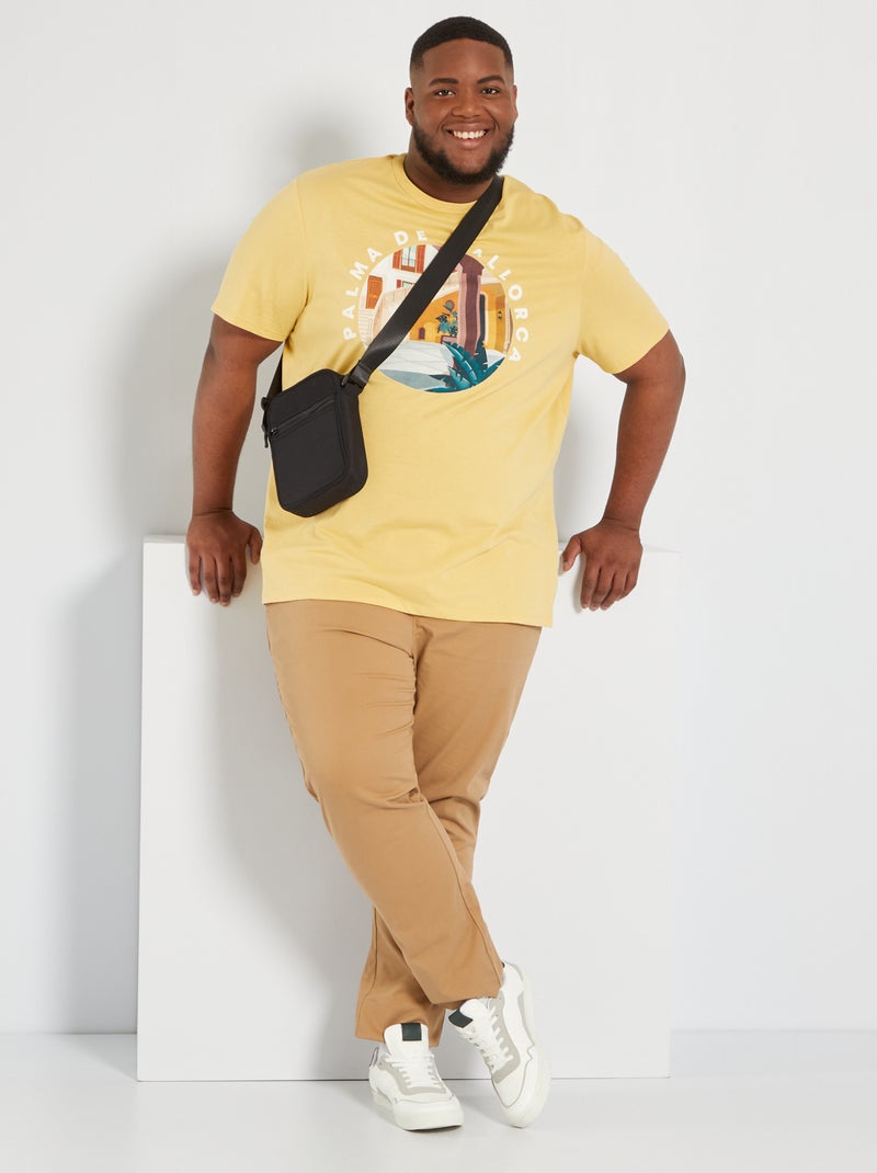 T-shirt unisexe 'Palma de Mallorca' Jaune - Kiabi