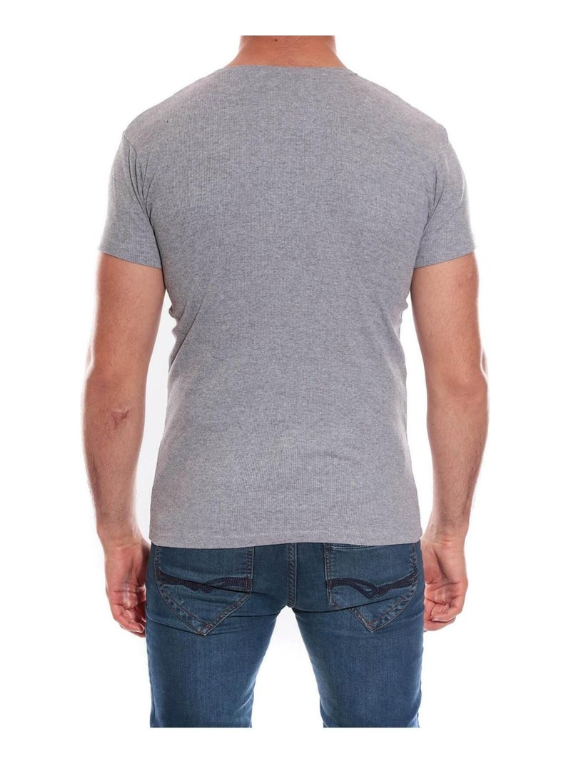 T-SHIRT V WILLIAM II Gris - Kiabi