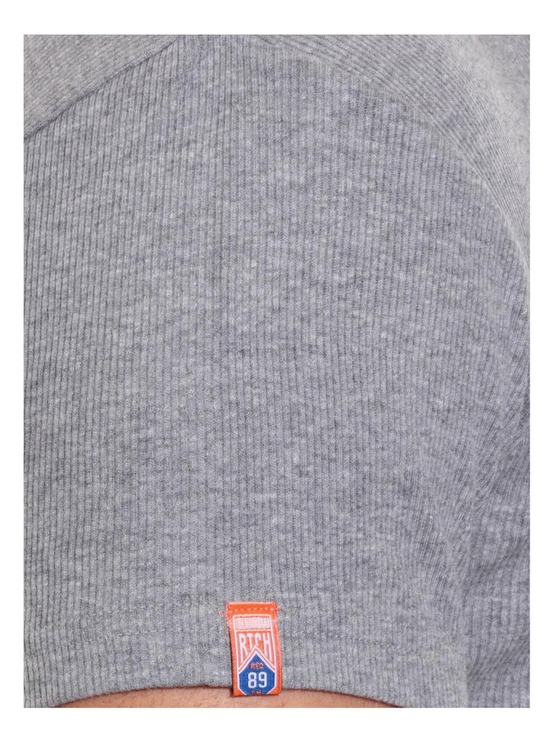 T-SHIRT V WILLIAM II Gris - Kiabi