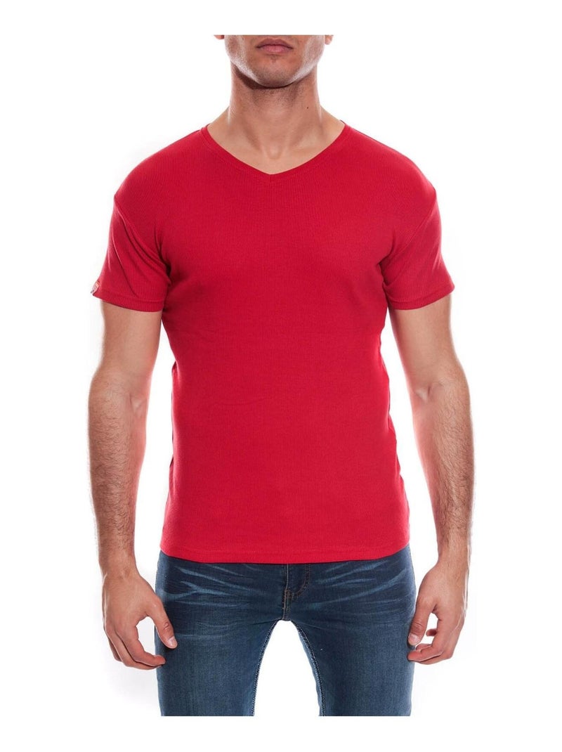 T-SHIRT V WILLIAM II Rouge foncé - Kiabi