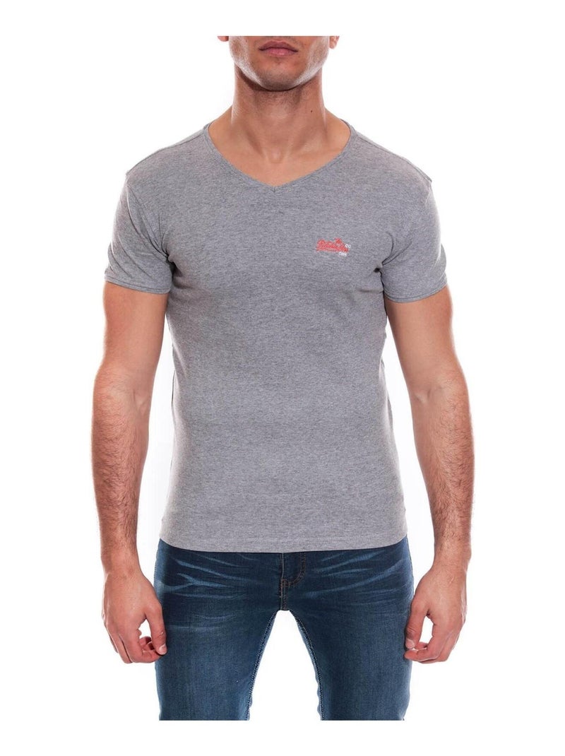 T-SHIRT V WORKO II Gris - Kiabi