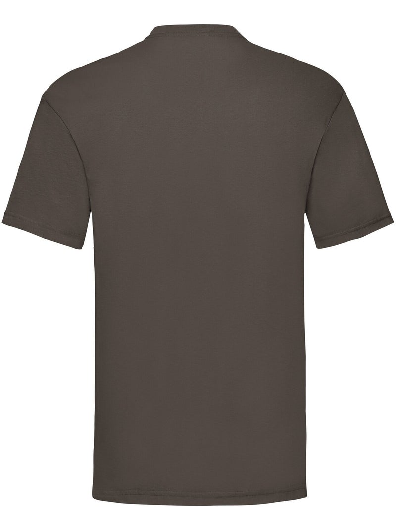 T-shirt valueweight - fruit of the loom Marron chocolat - Kiabi