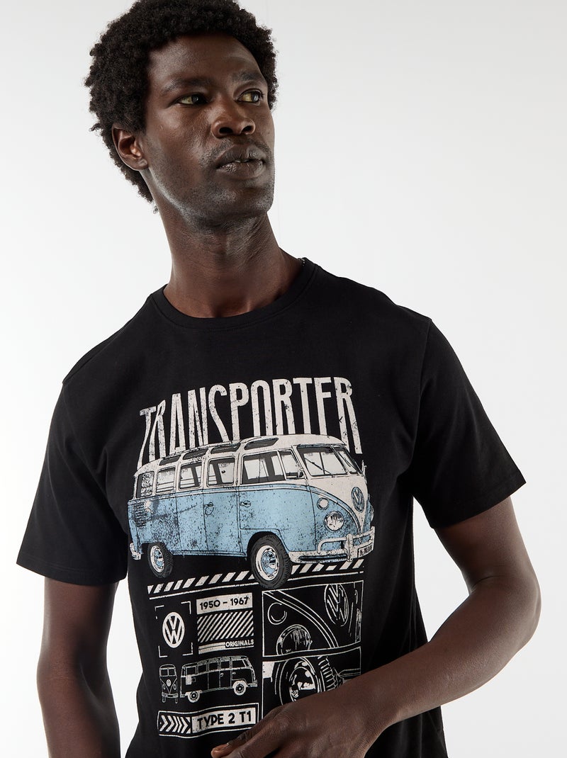 T-shirt 'Van Volkswagen' à manches courtes Noir - Kiabi