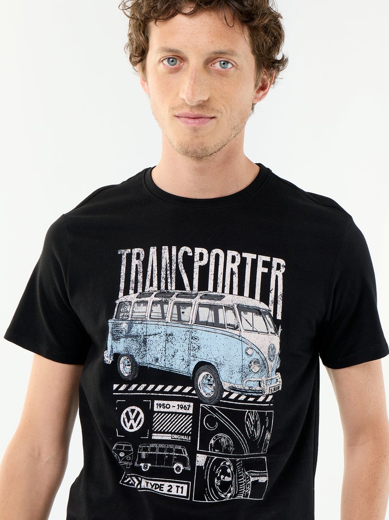 T-shirt 'Van Volkswagen' à manches courtes Noir - Kiabi