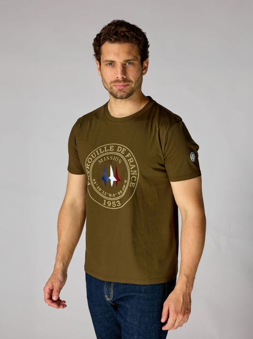 T-shirt Vert Jaguar Mercerise Redskins - Kiabi