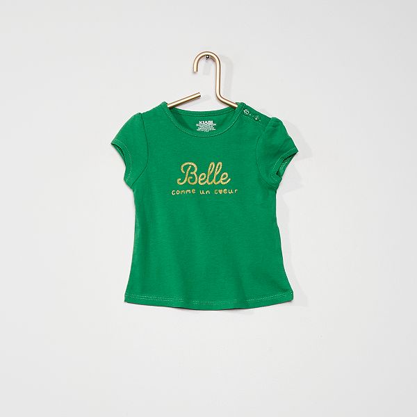 T Shirt Bebe Fille Vert Kiabi 2 50