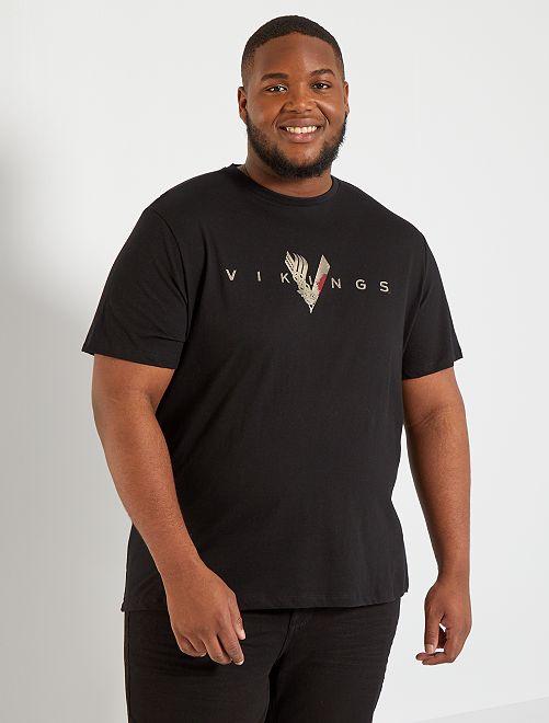 T-shirt 'Vikings'                             noir 
