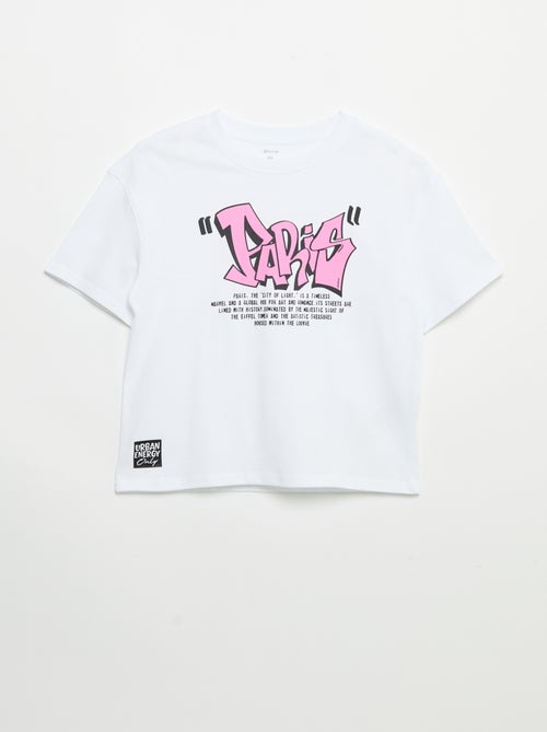 T-shirt vintage imprimé skate à manches courtes - Kiabi T-shirt vintage imprimé skate à manches courtes - Kiabi