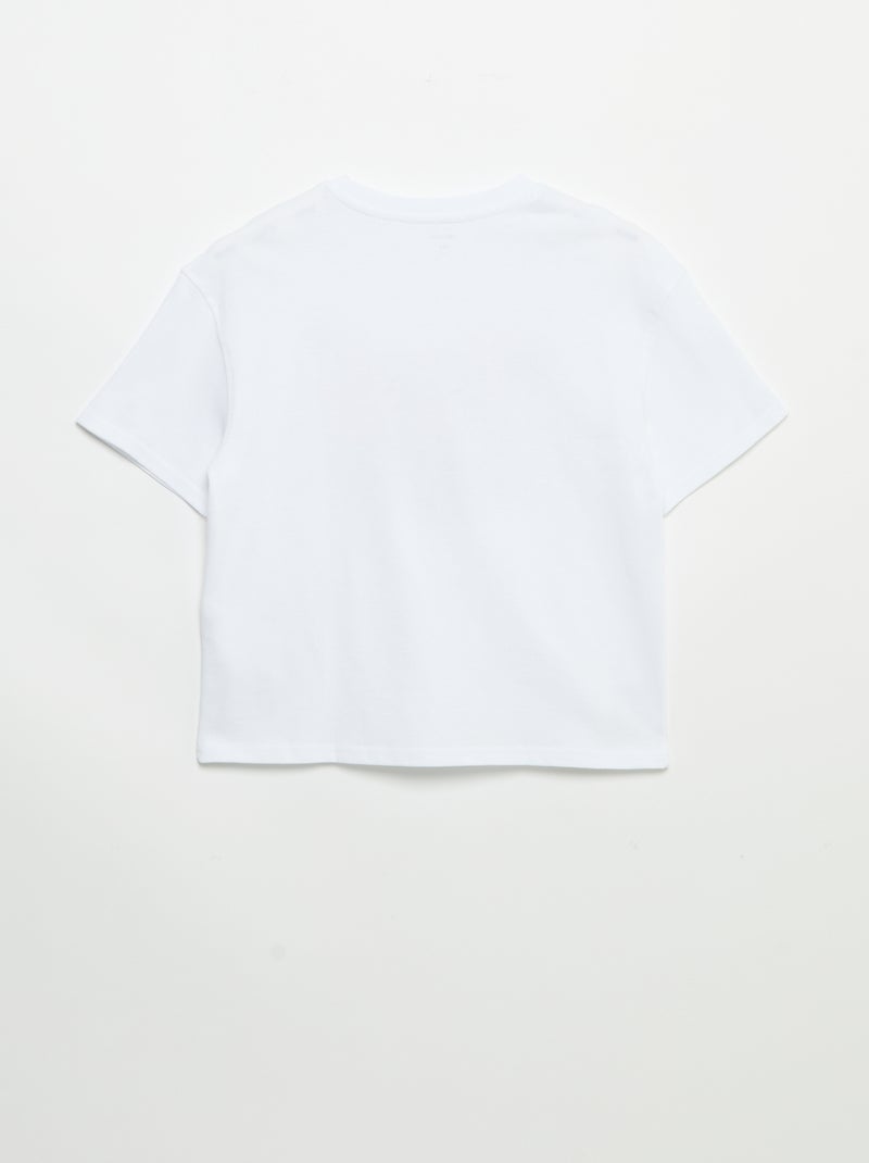 T-shirt vintage imprimé skate à manches courtes Blanc - Kiabi