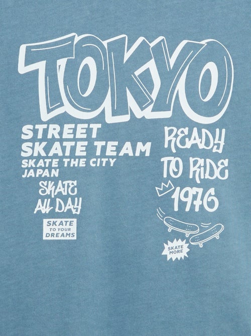 T-shirt vintage imprimé skate à manches courtes - Kiabi T-shirt vintage imprimé skate à manches courtes - Kiabi