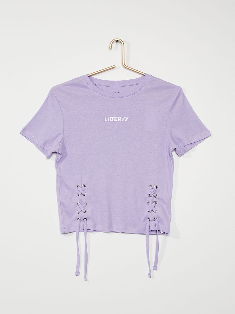 T-shirt violet - Kiabi