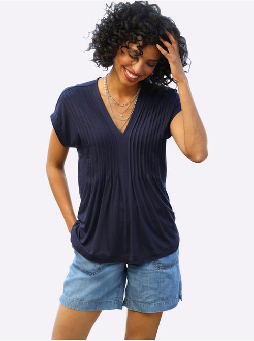 T-shirt Viscose - Taille Standard - Helline - Kiabi T-shirt Viscose - Taille Standard - Helline - Kiabi