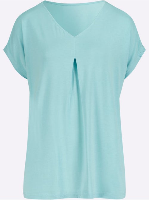 T-shirt Viscose Douce Et Fluide - Taille Standard - Moda Vilona - Kiabi T-shirt Viscose Douce Et Fluide - Taille Standard - Moda Vilona - Kiabi