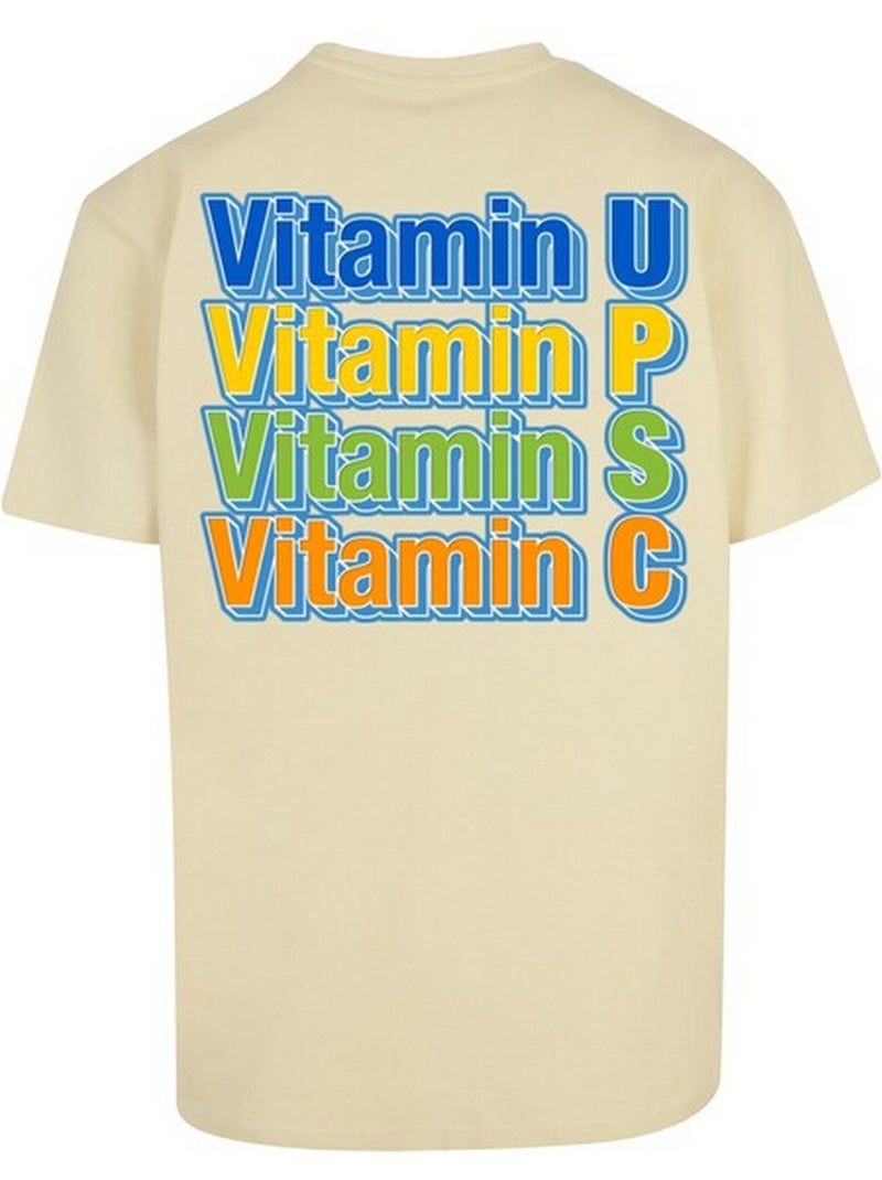 T-shirt vitamin upsc - mister tee Jaune clair - Kiabi