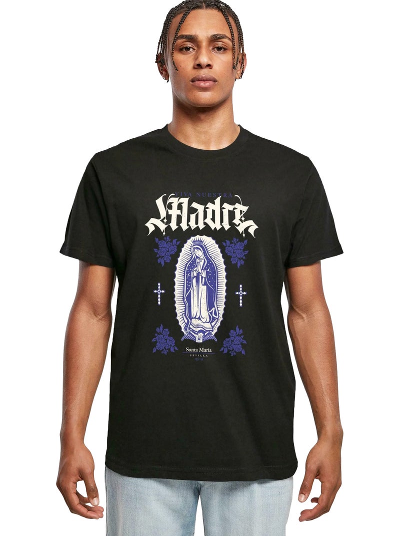 T-shirt viva nuestra madre - mister tee Noir - Kiabi