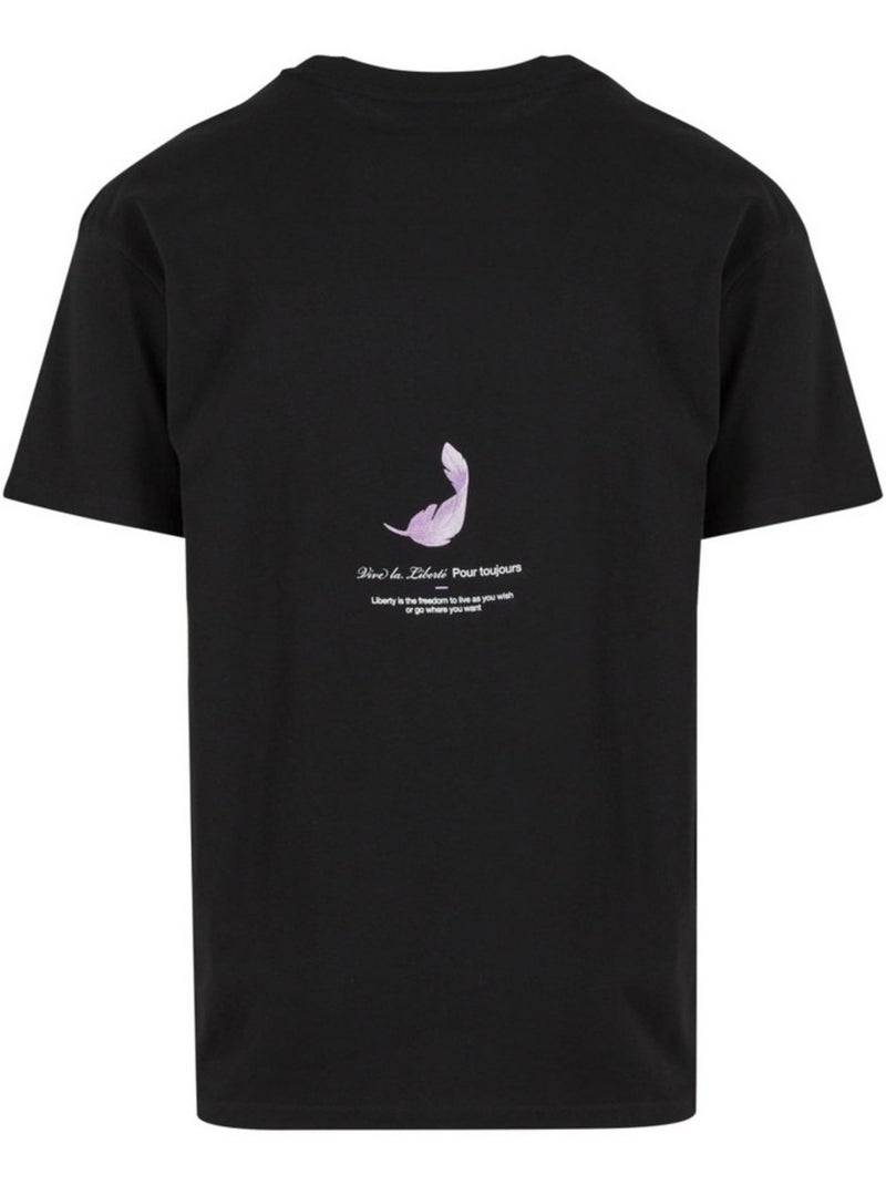 T-shirt vive la liberte - mister tee Noir - Kiabi