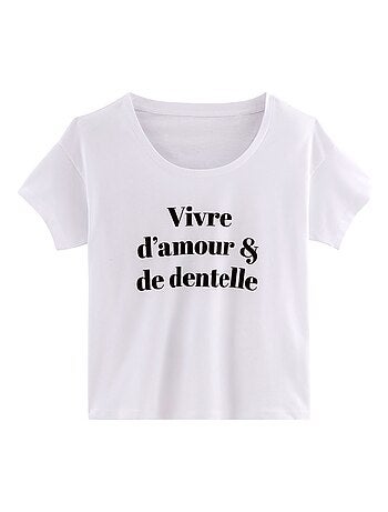 T-shirt VIVRE D'AMOUR - Pomm'Poire