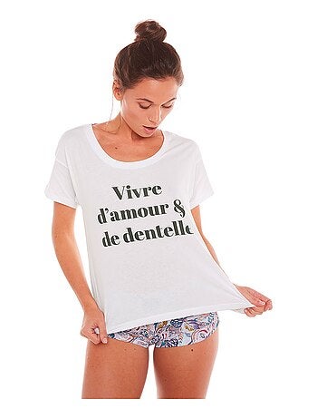 T-shirt VIVRE D'AMOUR - Pomm'Poire