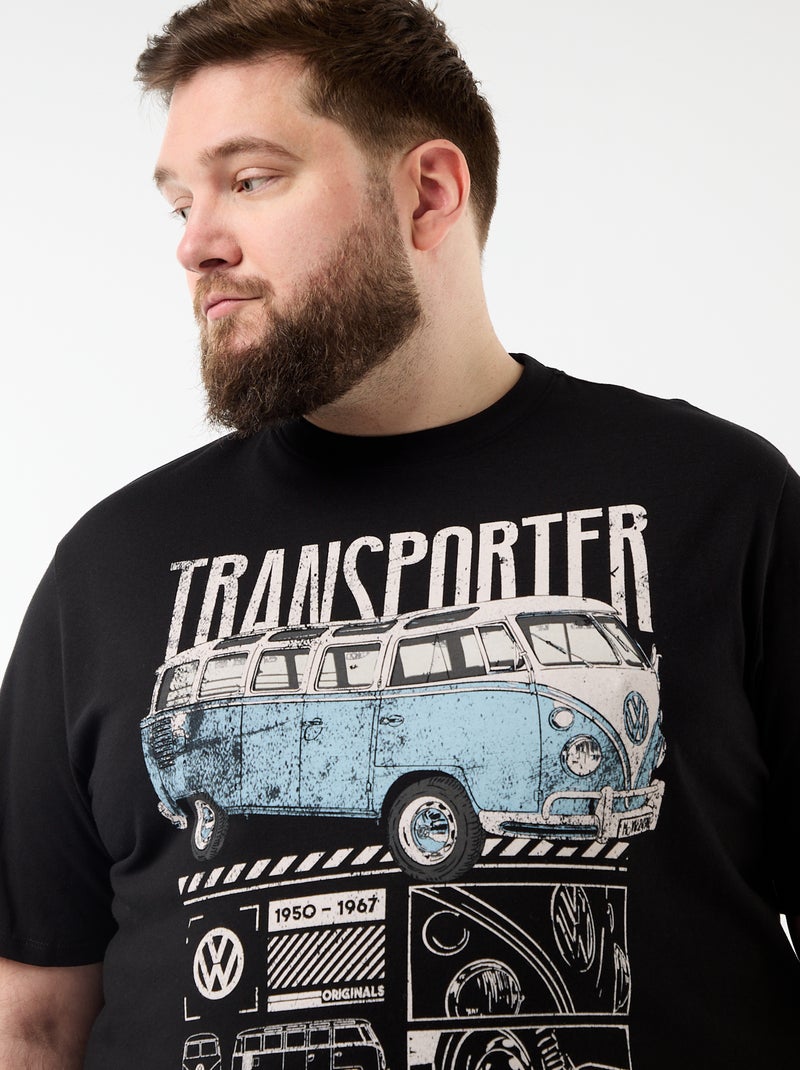 T-shirt 'Volkswagen' à manches courtes Noir - Kiabi