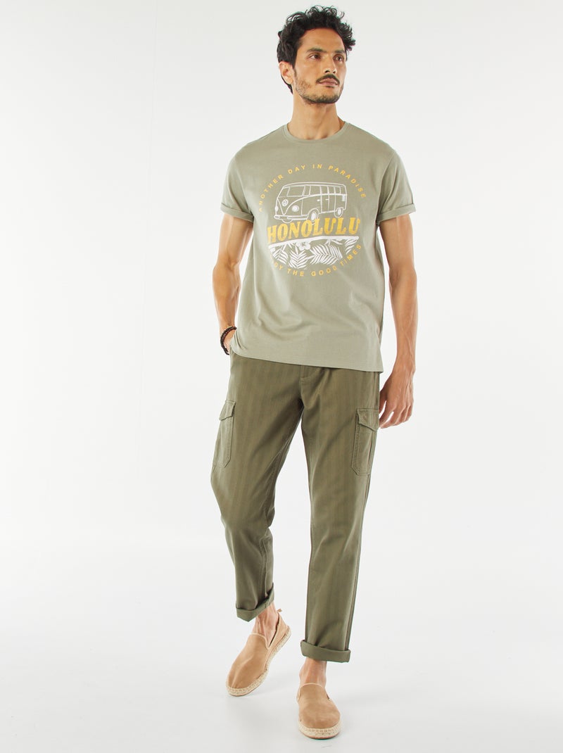 T-shirt 'Volkswagen' manches courtes VERT - Kiabi