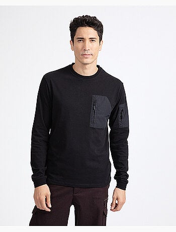 T-shirt walking regular manches longues - new man