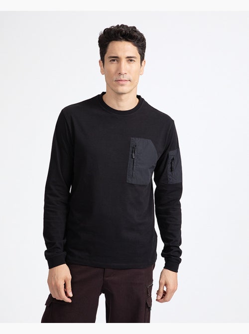 T-shirt walking   regular manches longues - new man - Kiabi