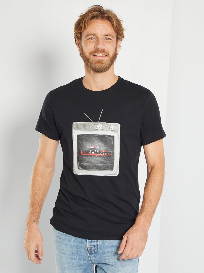 T-shirt 'WandaVision' noir - Kiabi